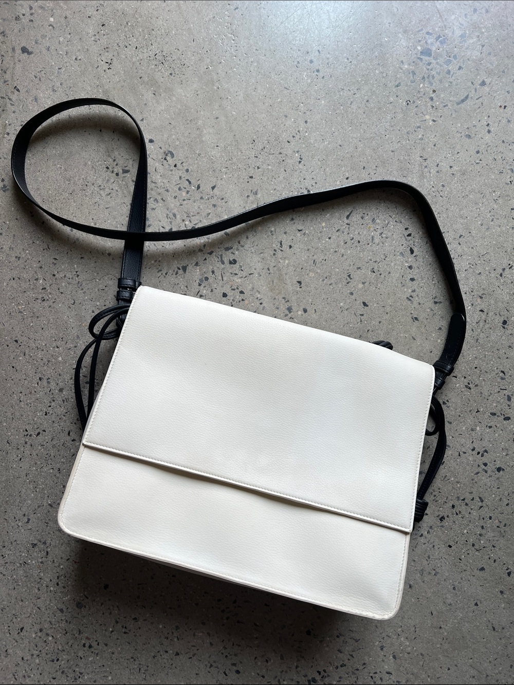 Von Holzhausen The Handheld White Crossbody Bag